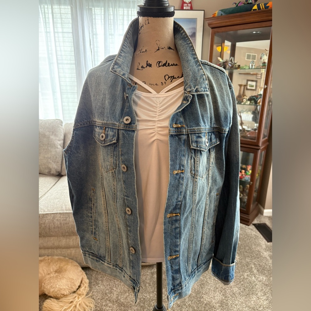 Goodfellow & Co Blue Denim Jean Jacket Relaxed Fit